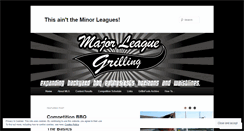 Desktop Screenshot of majorleaguegrilling.com